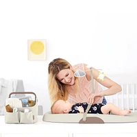 Nursery Style Light-Up Diaper Caddy - Oat