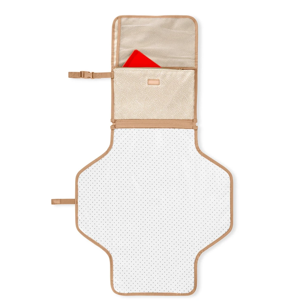 Pronto Signature Changing Station - Beige Swirl Dot
