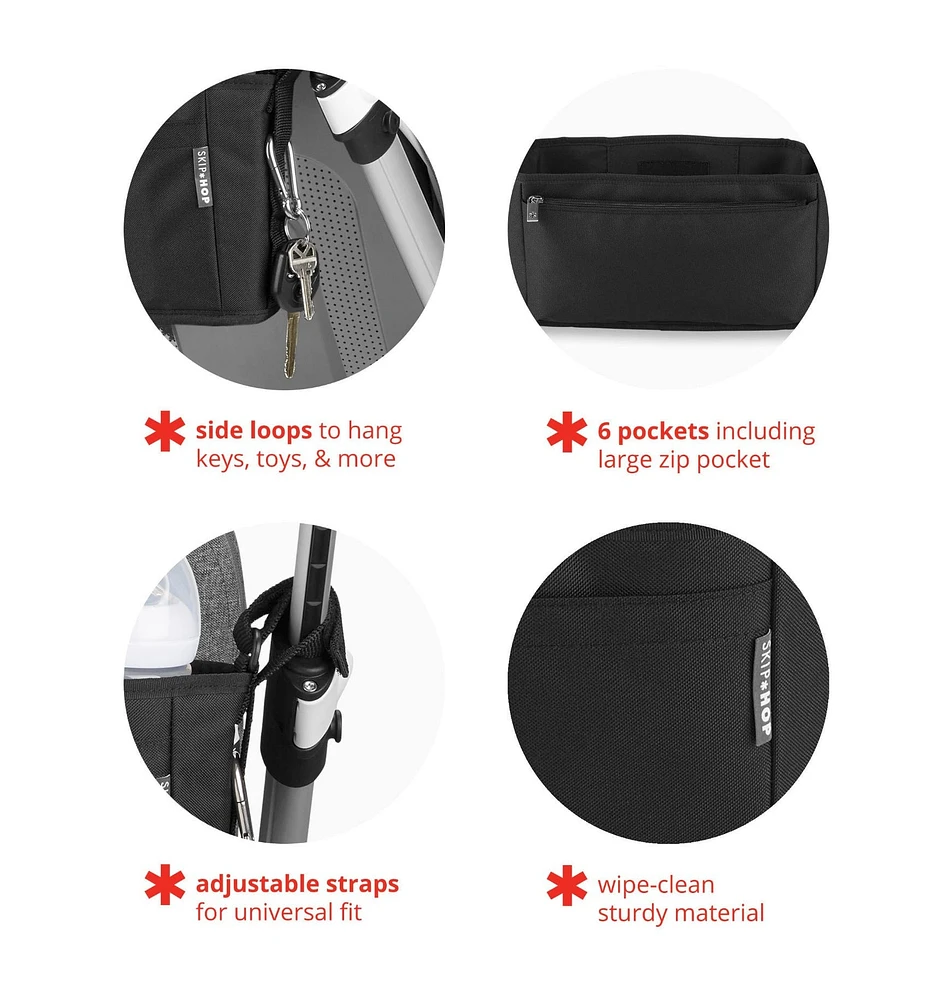 Grab & Go Ultra Stroller Organizer - Black