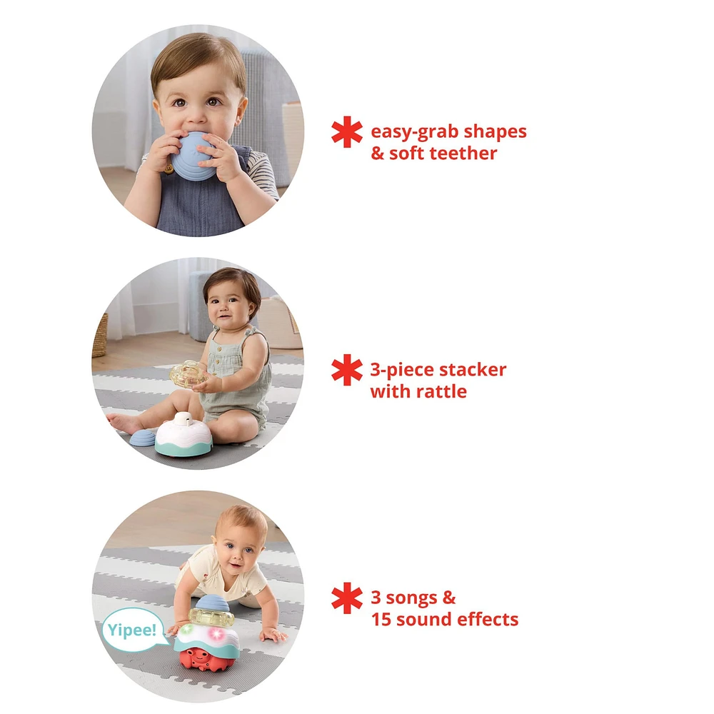 Baby Stack & Crawl 4-in-1 Crab Baby Crawl Toy