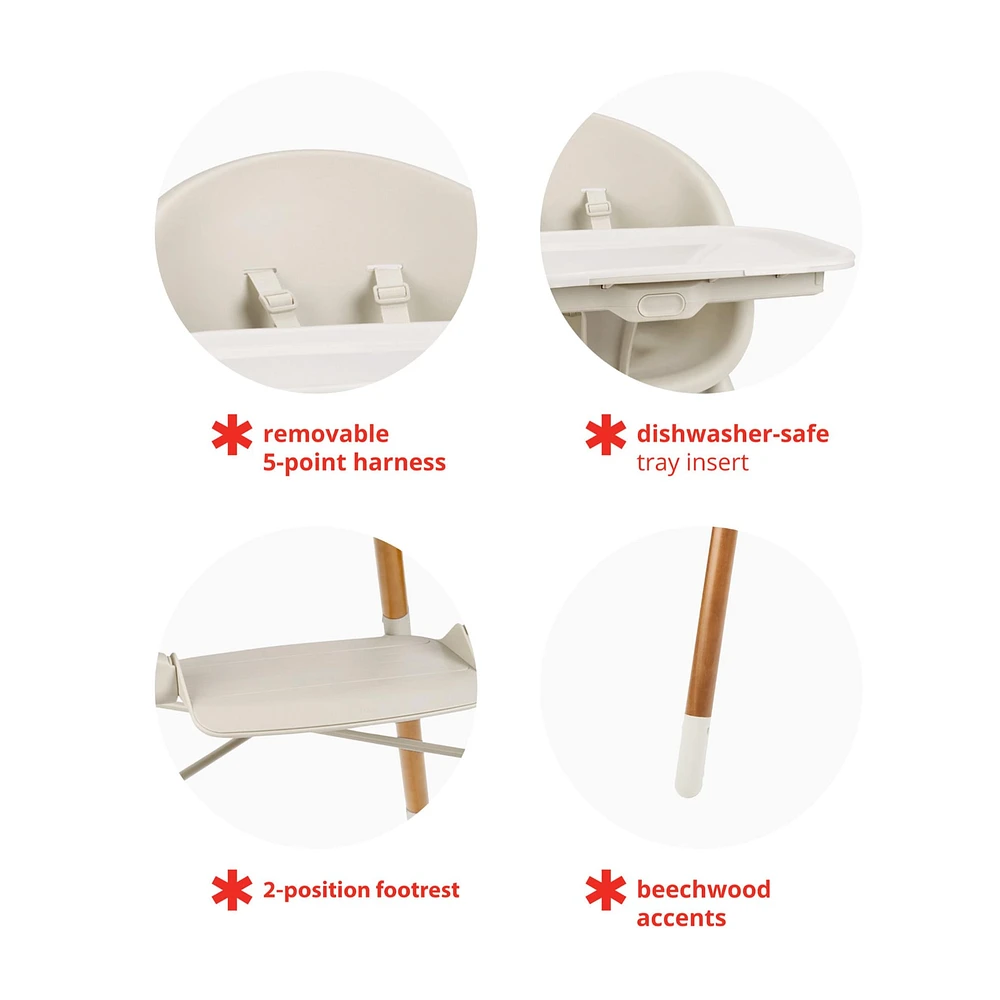 Chaise Haute 4-en-1 - Avoine