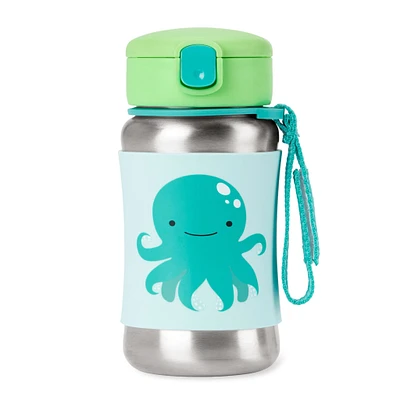 ZOO Stainless Steel Straw Bottle - Octopus