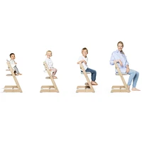 Chaise Haute Tripp Trapp® V2 + Coussin Gris avec Cabaret Stokke