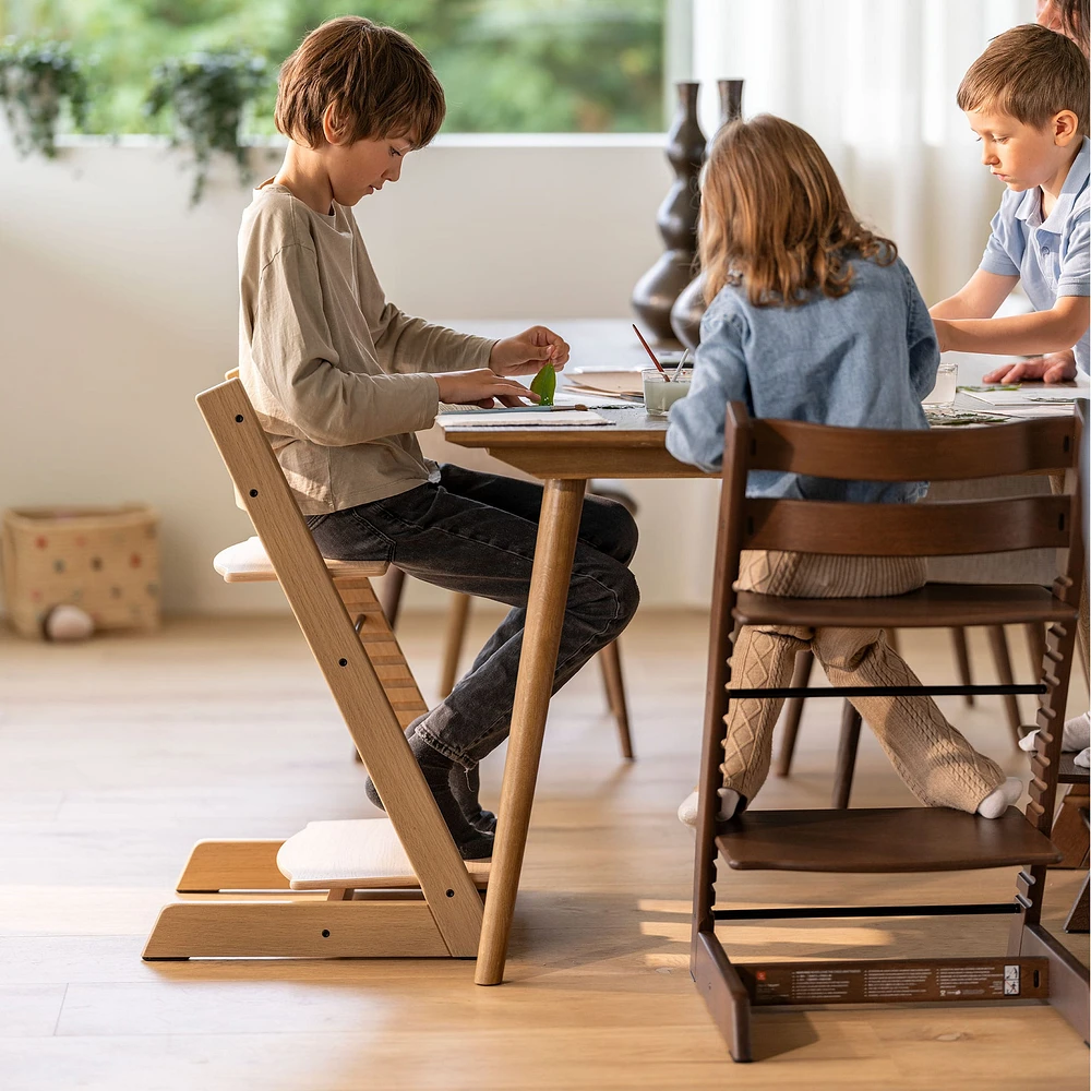 Tripp Trapp® High Chair V2 Brown,  Cushion and Stokke® Tray