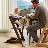 Tripp Trapp® High Chair V2 Brown,  Cushion and Stokke® Tray