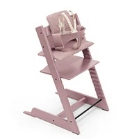 Tripp Trapp® High Chair V2 Heather Mauve, Cushion and Stokke® Tray