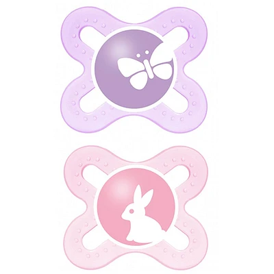 Newborn Anatomical Pacifier Set of 2 - Pink