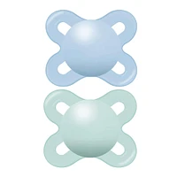 Suce Anatomique  Nouveau-Né Paquet de 2 - Bleu