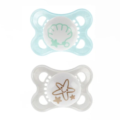 0-6months Orthodontic Pacifier Set of 2 - Grey