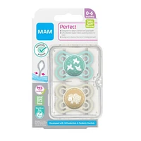 Perfect Pacifiers 0-6 Months (2 pack)