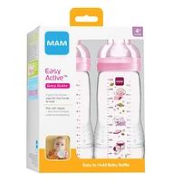 Easy Active Baby Bottle 4m+ 11oz - Pink