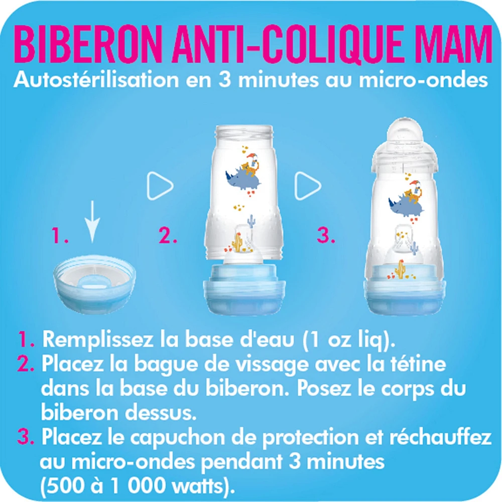 Easy Start Anti-Colic Baby 9oz Bottle Set of 2 - Blue