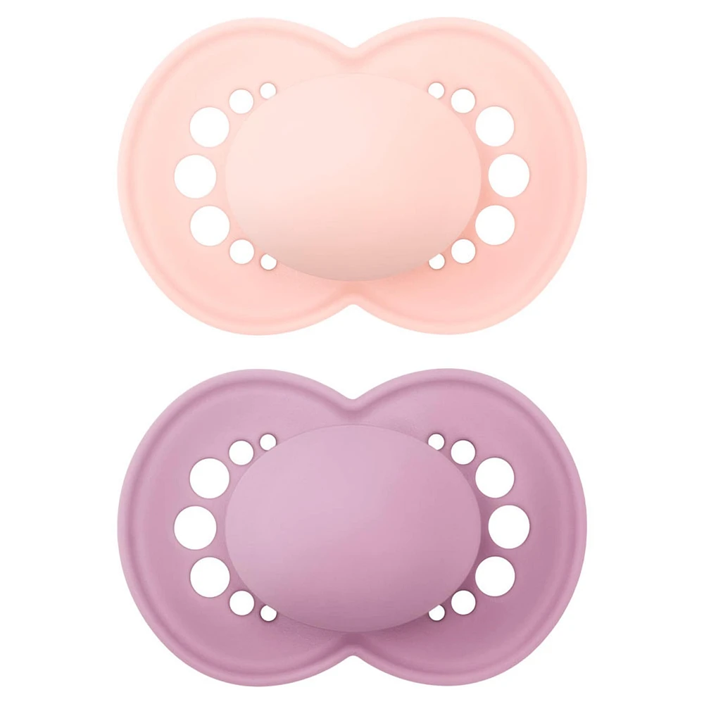 16months+ Orthodontic Pacifier Matte Set of 2 - Pink