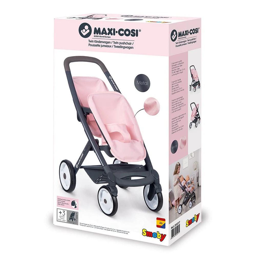 Maxi Cosi Twin Pushchair for Doll - Pink
