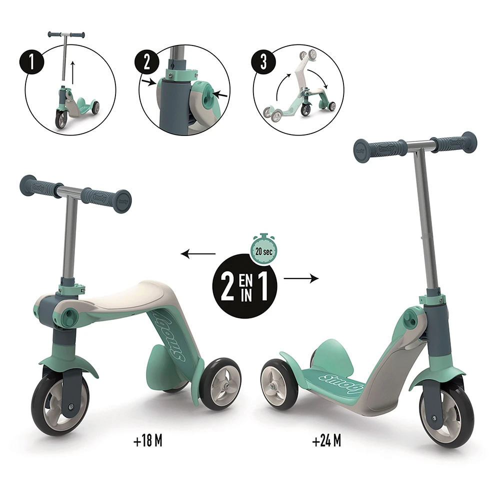 Trottinette Réversible 2-en-1