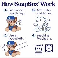Soapsox Bath Scrub - Chase Paw Patrol