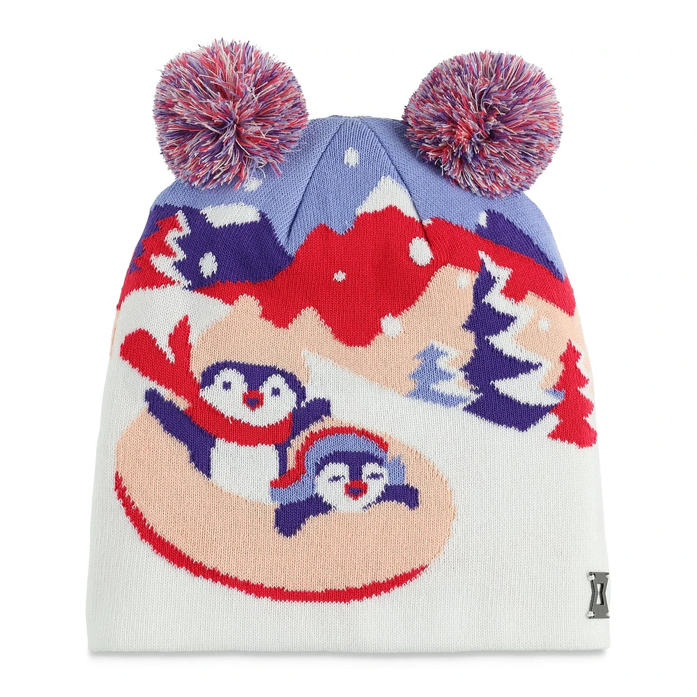 Penguin Double Pom Hat 2-7y