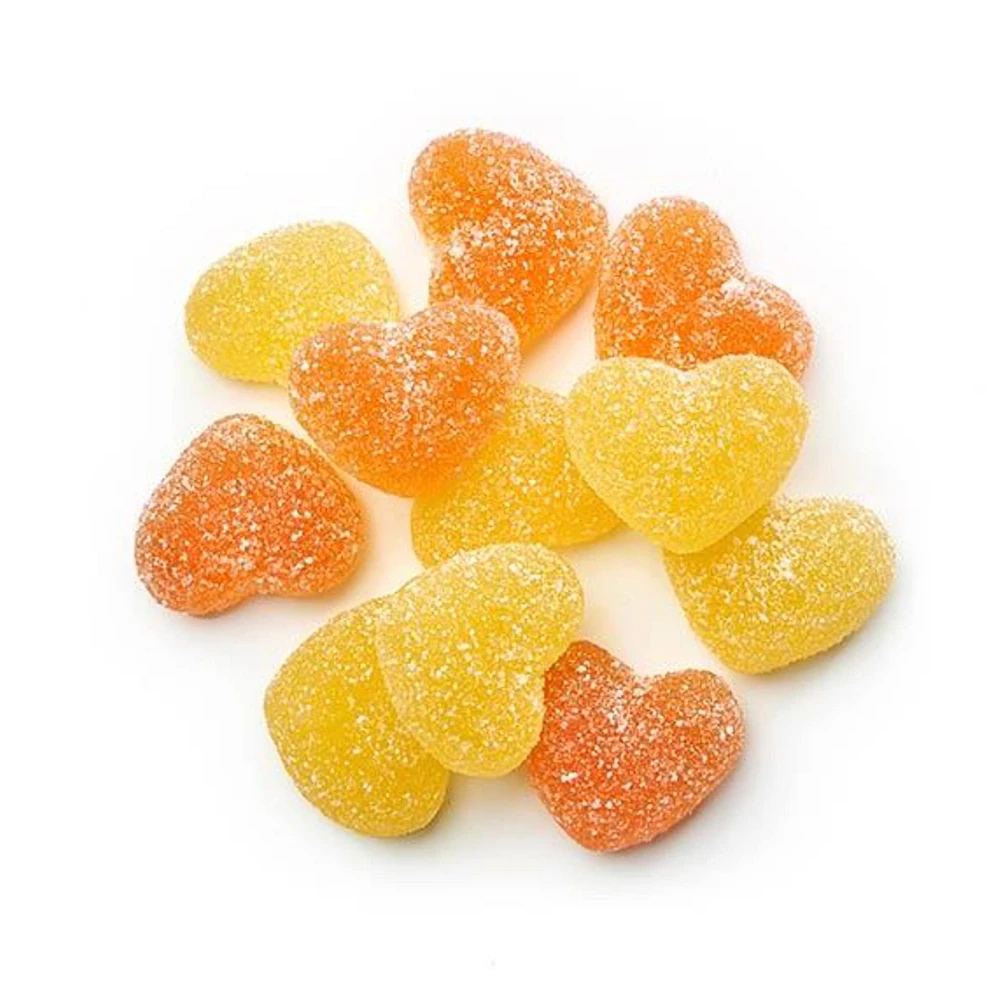 Bonbons Coeurs à la Pêche Acidulés VégétaliEnsemble 120g