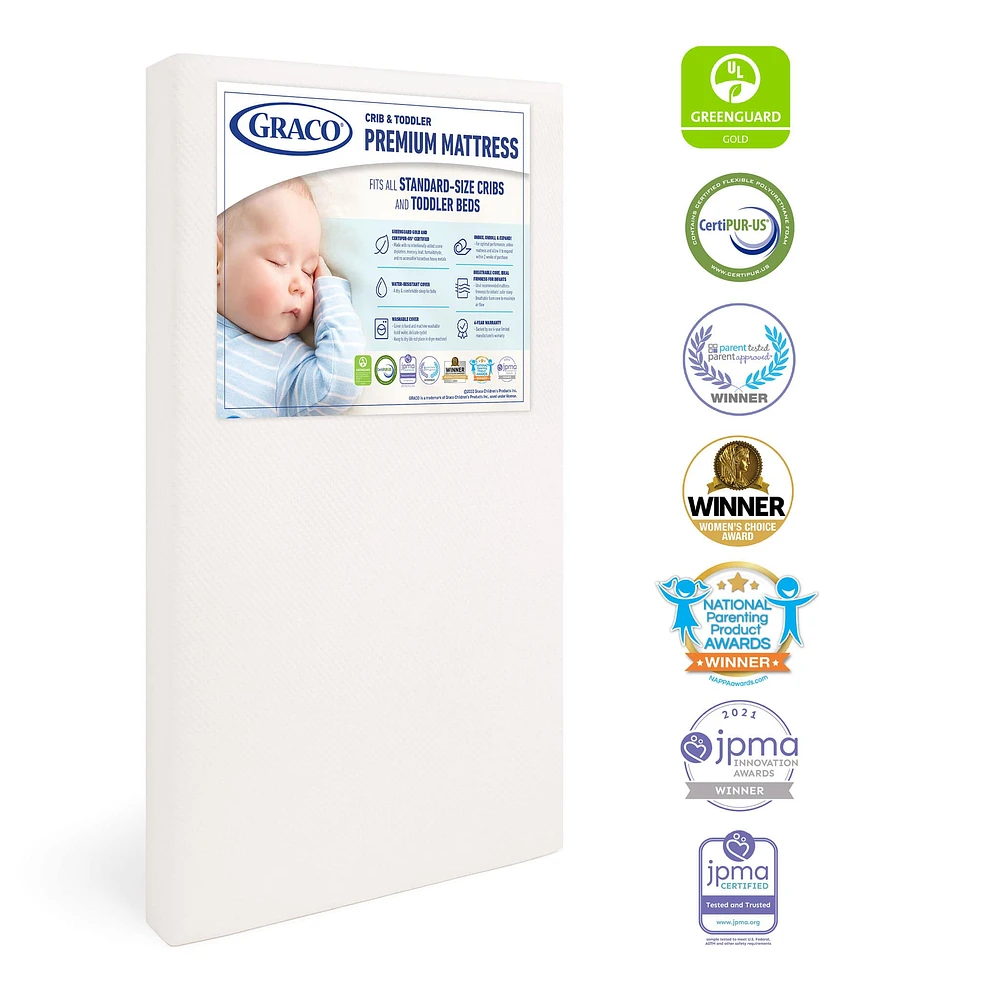 Premium Foam Crib and Toddler Mattress