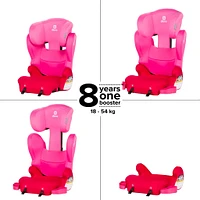 Siege Auto Cambria 2XT - Rose (Nouveau et Amélioré Siège XL2-en-1)