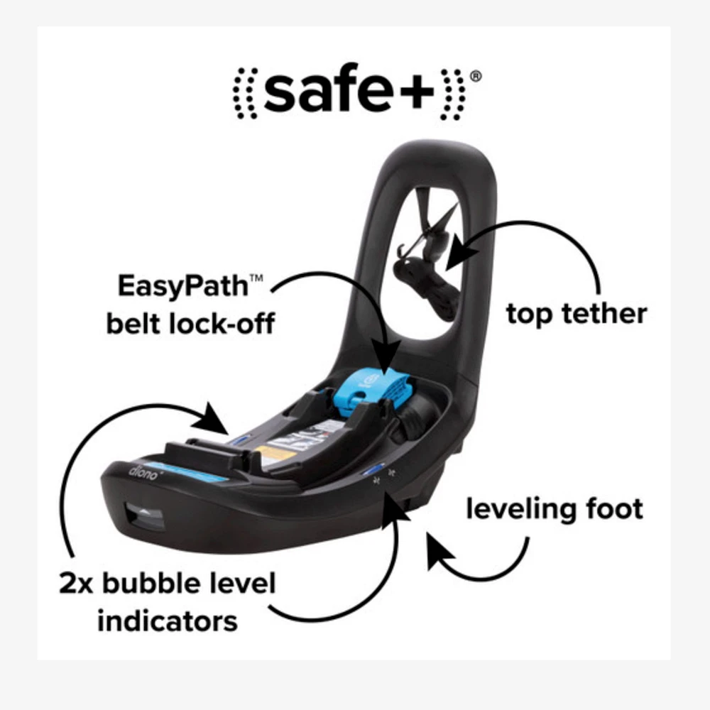 LiteClik®30 XT SafePlus™ Infant Car Seat and Base - Gray Glacier Frost