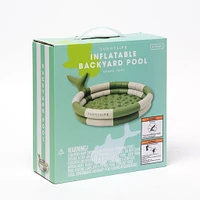 Inflatable Backyard Pool - Shark Tribe
