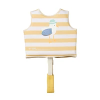 Kids Swim Vest 1-2y Sid the Seagull Mustard Stripe 