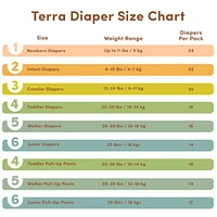 Eco Diapers Size 1 Newborn - Up to 11lbs