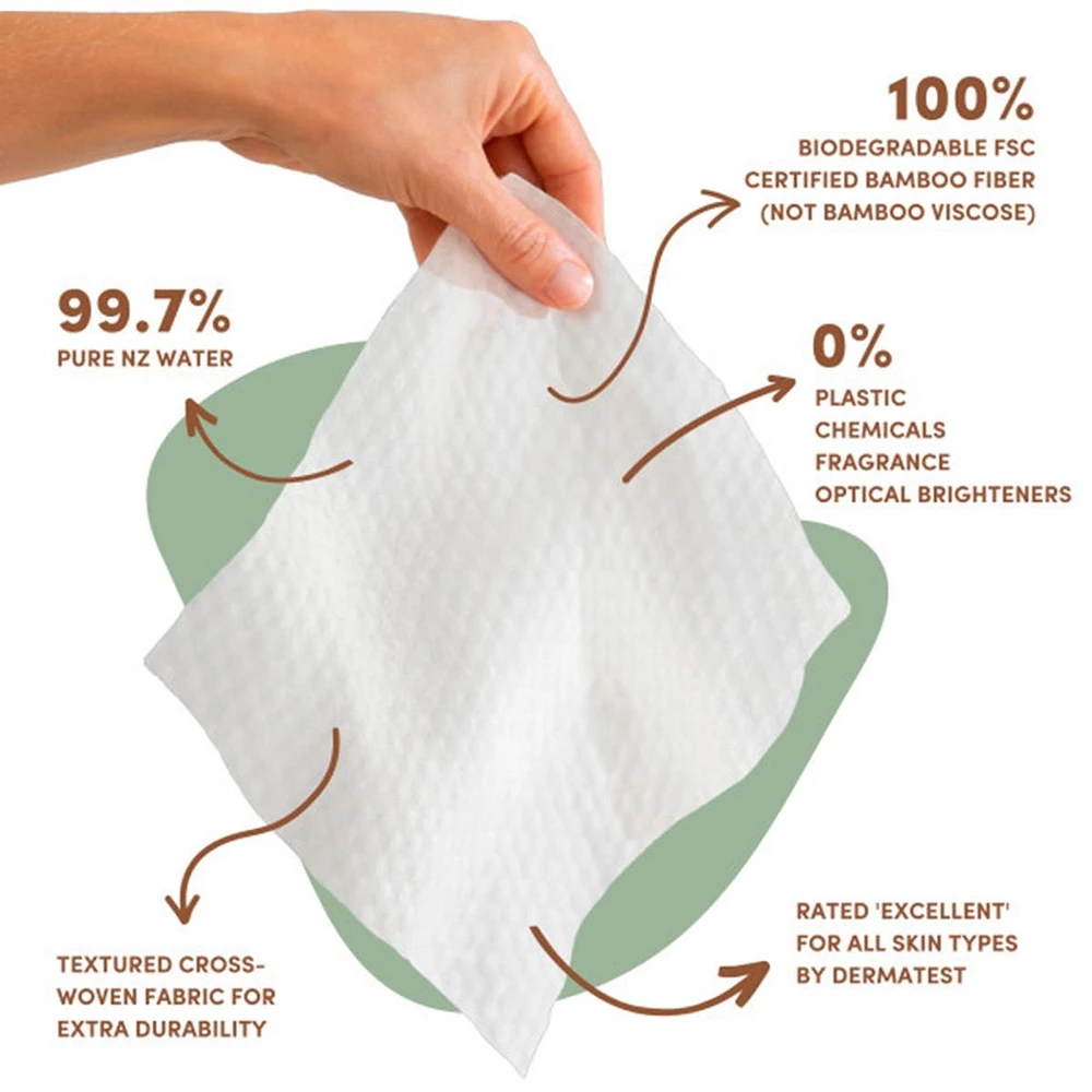 Terra Baby Wipes NZ Water - 70-Pack