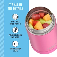 Contenant Thermos 470ml - Rose Néon