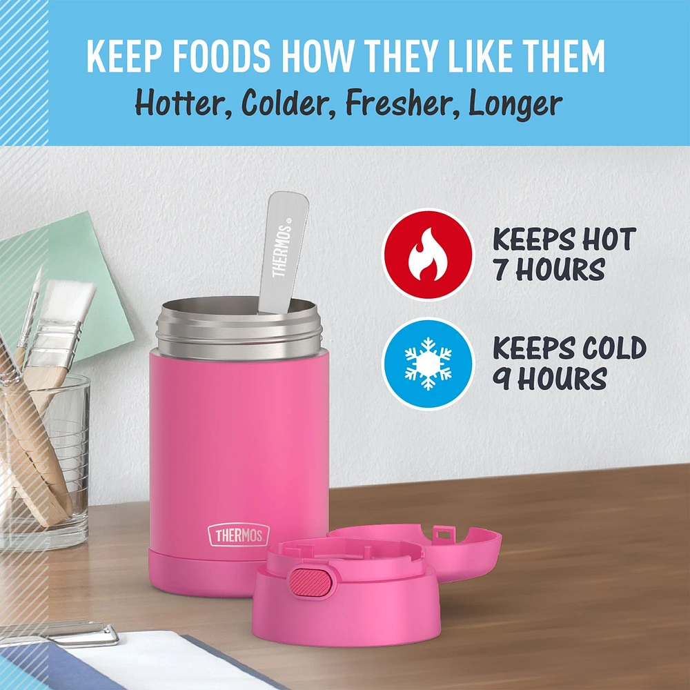 Contenant Thermos 470ml - Rose Néon