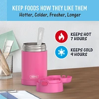 Contenant Thermos 470ml - Rose Néon