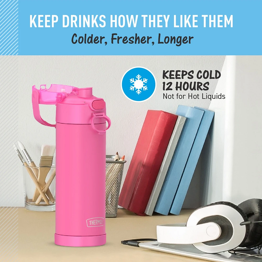 Bouteille Thermos 470ml - Rose Néon