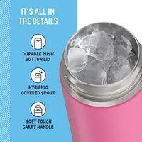 Bouteille Thermos 470ml - Rose Néon