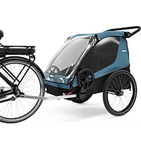 Courier 2-Seats Chariot - Aegan Blue