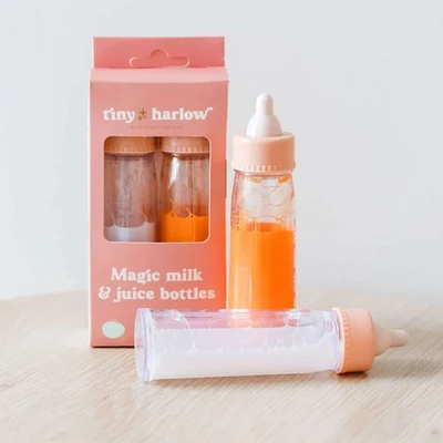 Magic Milk and Juice Bottles for Doll