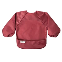 Mess-proof Full Sleeve Bib 2 Pack - Rose/ Burgundy