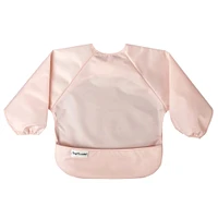 Mess-proof Full Sleeve Bib 2 Pack - Rose/ Burgundy