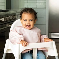 Mess-proof Full Sleeve Bib 2 Pack - Rose/ Burgundy