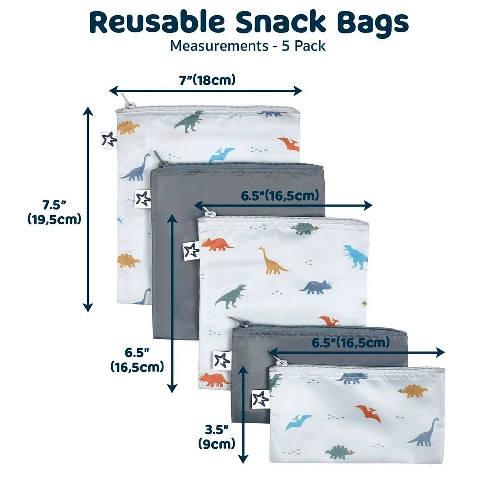 Reusable Snack Bags 5-Pack