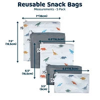 Reusable Snack Bags 5-Pack