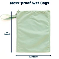 Mess-proof Wet Bags 2-Pack - Pink / Brown Checkers