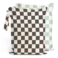 Sacs Imperméables (2) - Damier Sauge / Noir