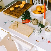 Toddler Safe Wooden Knife and Cutting Board Set
