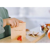Toddler Safe Wooden Knife and Cutting Board Set