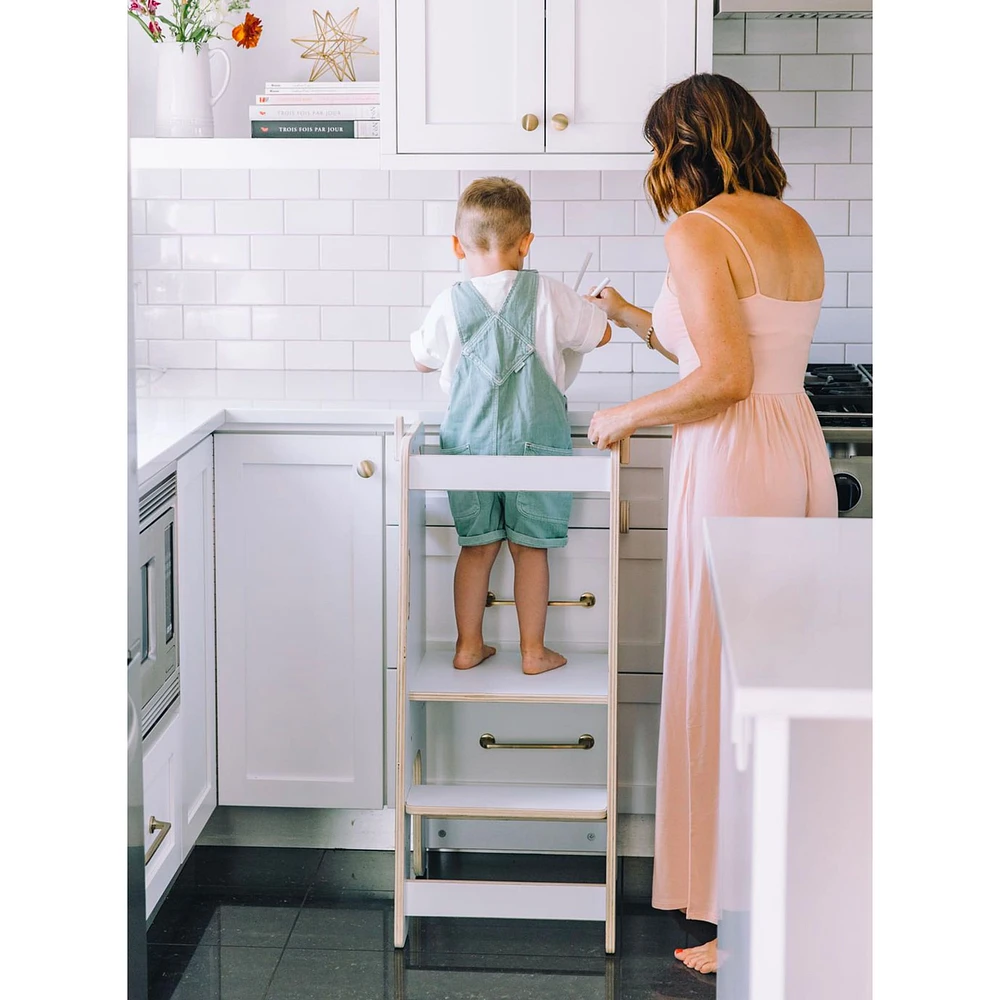 Simone Learning Tower - White