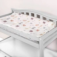 Deluxe Flannel Changing Pad Cover - Jungle Friends