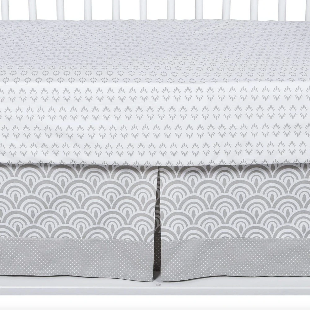 3 Pieces Crib Bedding Set - Art Deco