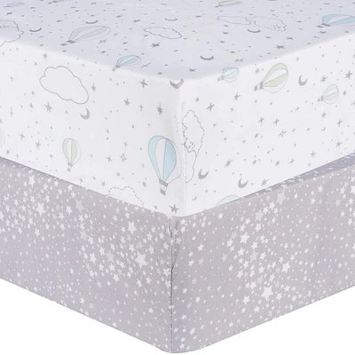 Drap Contour pour lit de Bébé (2) - Mongolfière