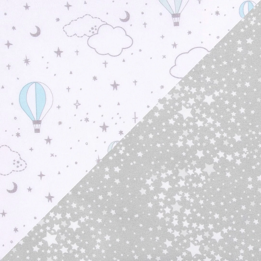 Drap Contour pour lit de Bébé (2) - Mongolfière